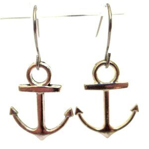 New Anchor Pierced Earrings Stainless Wires - Nautical  Coastal Jewelry Gift